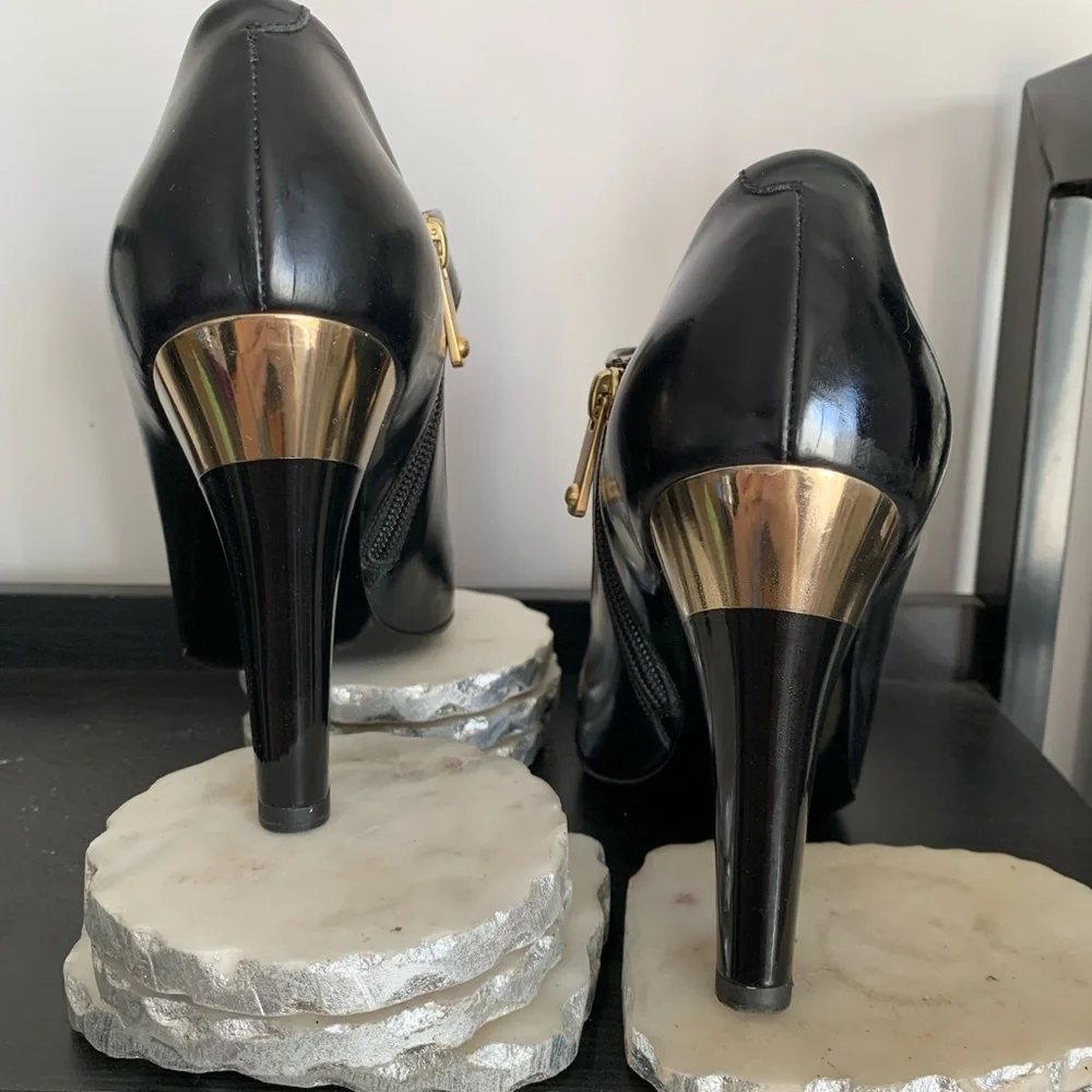 Emporio Armani Black Mary Jane Pumps - Picture 4 of 11